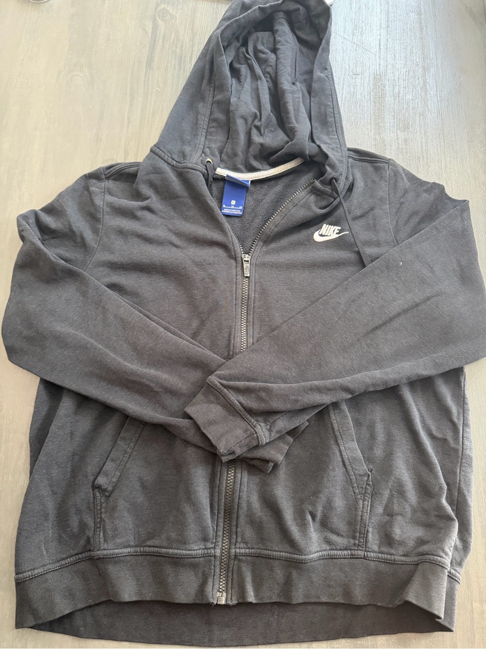 Nike Women’s XL Black Full Zip Hoodie Jacket Sweatshirt